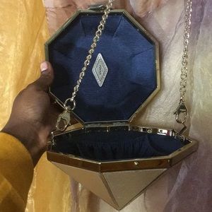 BARBIE Gold “FOSSIL” Diamond Clutch